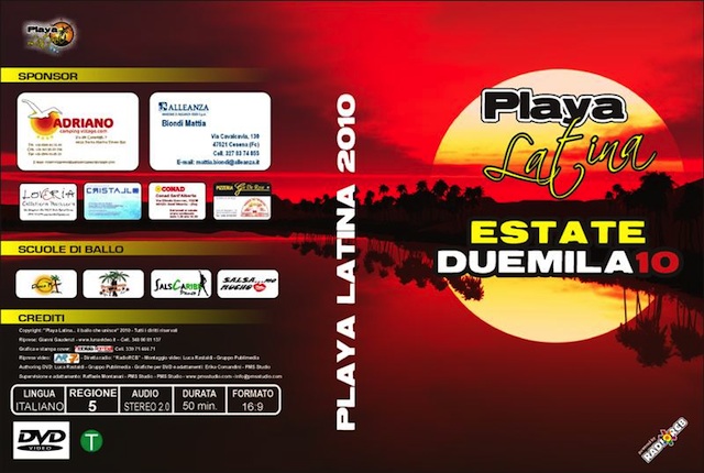 Playa Latina 2010 DVD balli Tiziana Tozzola logo