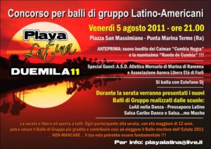 Playa Latina 2011 Tiziana Tozzola volantino