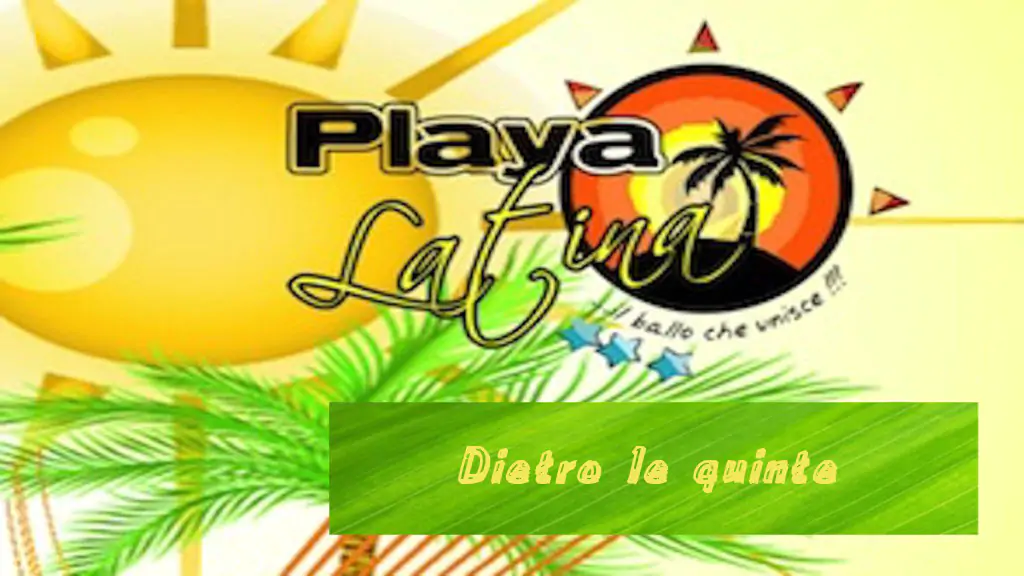 Playa Latina 2012 dietro le quinte Tiziana Tozzola logo