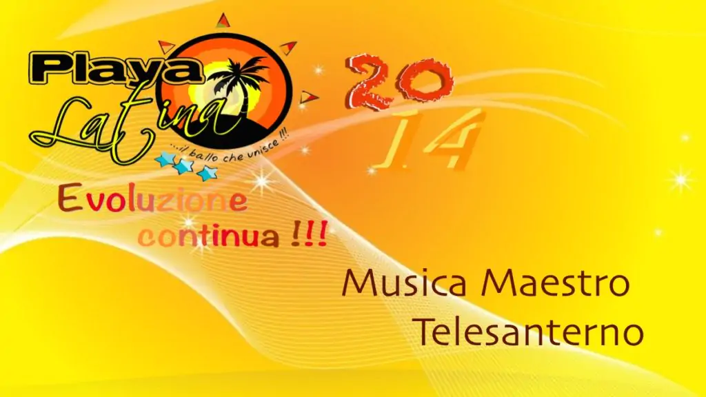 Playa Latina 2014 Musica Maestro Telesanterno Tiziana Tozzola logo