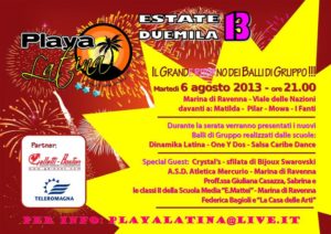 Playa latina 2013 tiziana tozzola volantino logo